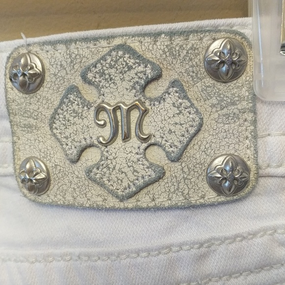 EUC WHITE MISS ME JEANS BOOT CUT SIZE 27 - Picture 3 of 8